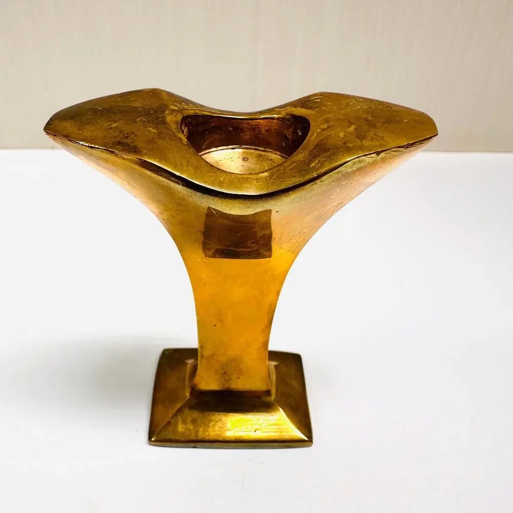 Vintage Solid Brass JOY Taper Candlestick Holders International Silver Company